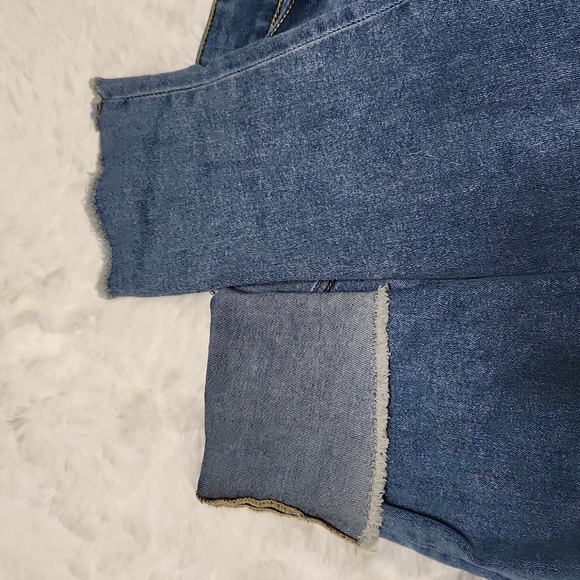 Mauries High-Rise Distressed Hem Skinny Jeans - Picture 2 of 4